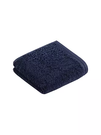 VOSSEN | Asciugamano per ospiti VEGAN LIFE 40x60cm Tibet | dunkelblau